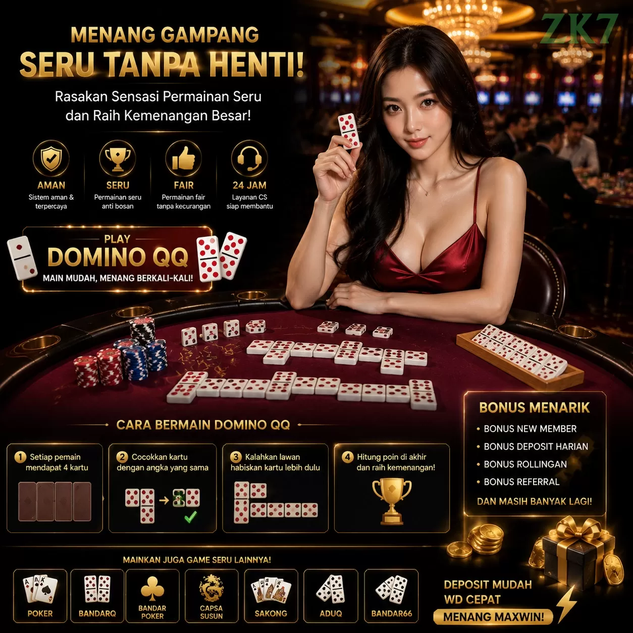 Login zk7 Sekarang Bonus Melimpah